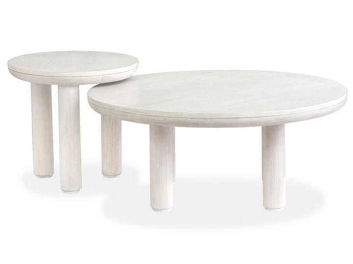 Sunset Cove Moonlight Pearl Nesting Cocktail Table With Casters - T5879-52