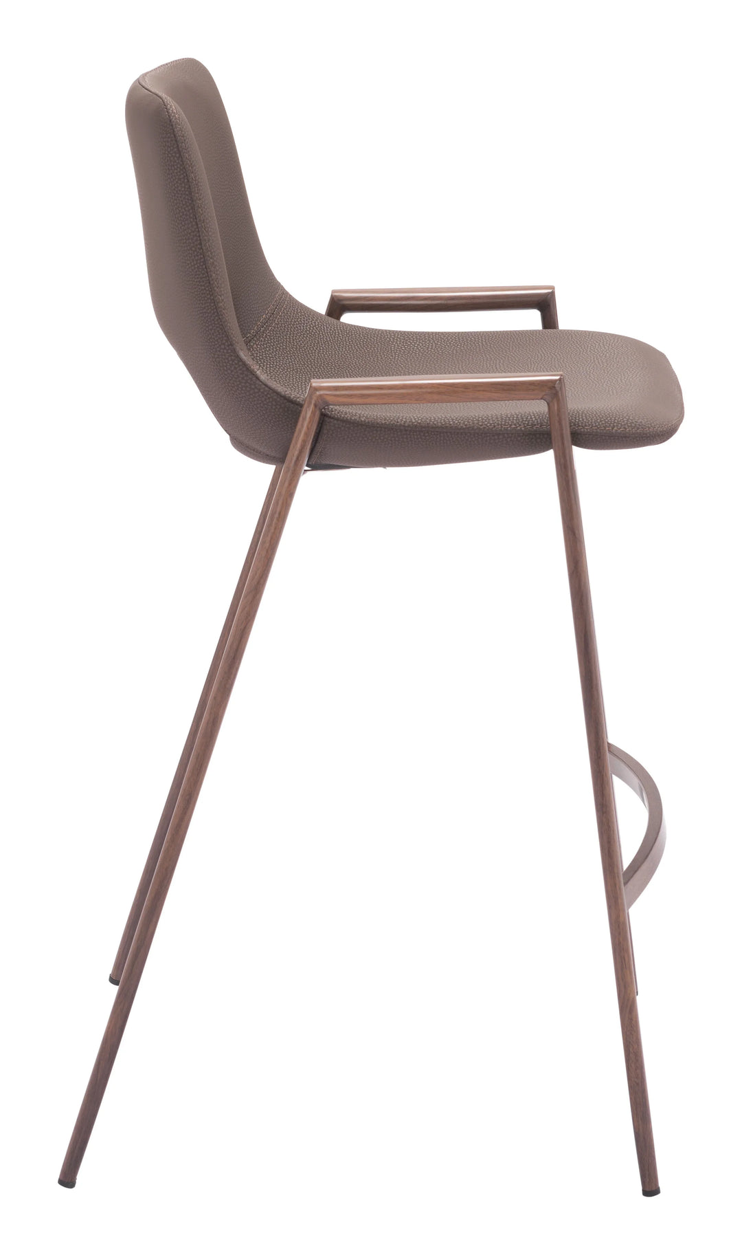 Desi Counter Stool (Set of 2) Brown & Walnut - AmericanHomeFurniture