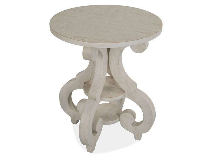 Bronwyn Alabaster Round Accent Table - T4436-35