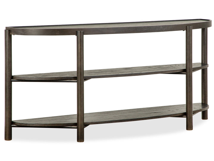 Hadleigh Black Coffee Bean Demilune Sofa Table - T5711-75
