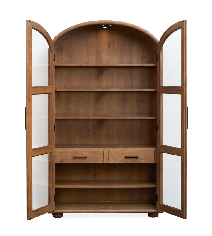 Woodward Dark Clove Display Cabinet - D6521-08