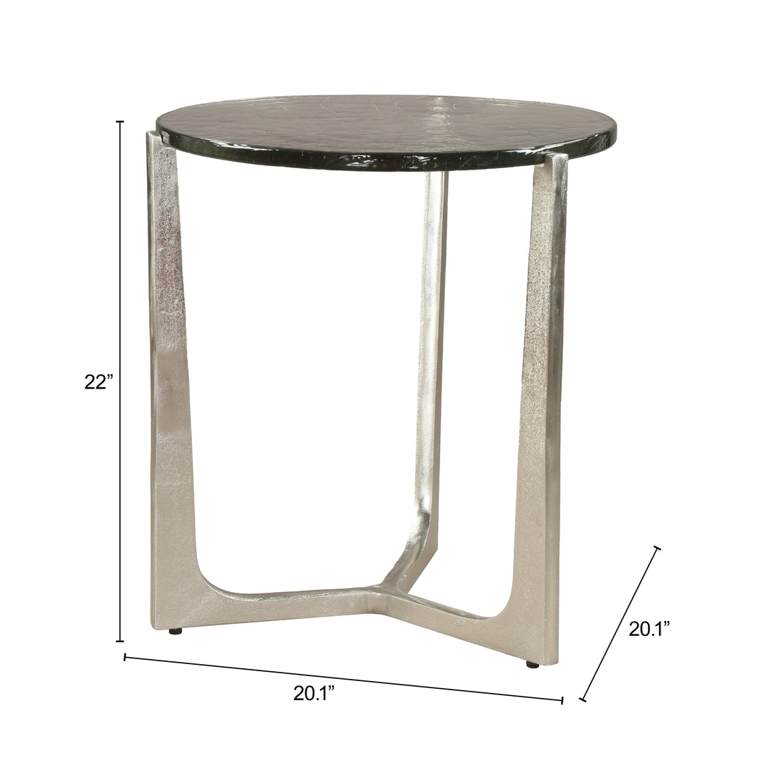 Olea Side Table Silver - 110956