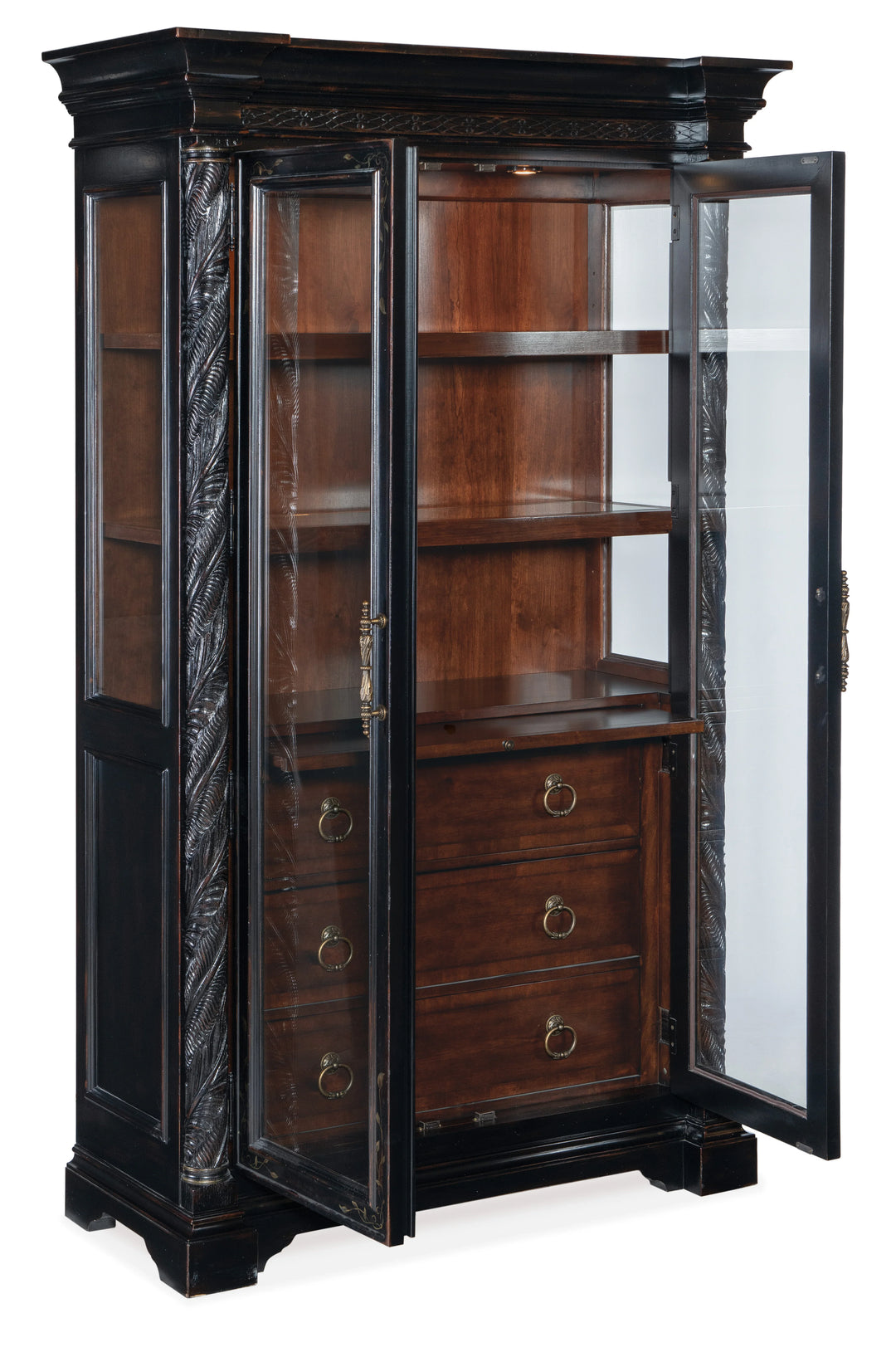 American Home Furniture Hooker Furniture Charleston Display Cabinet