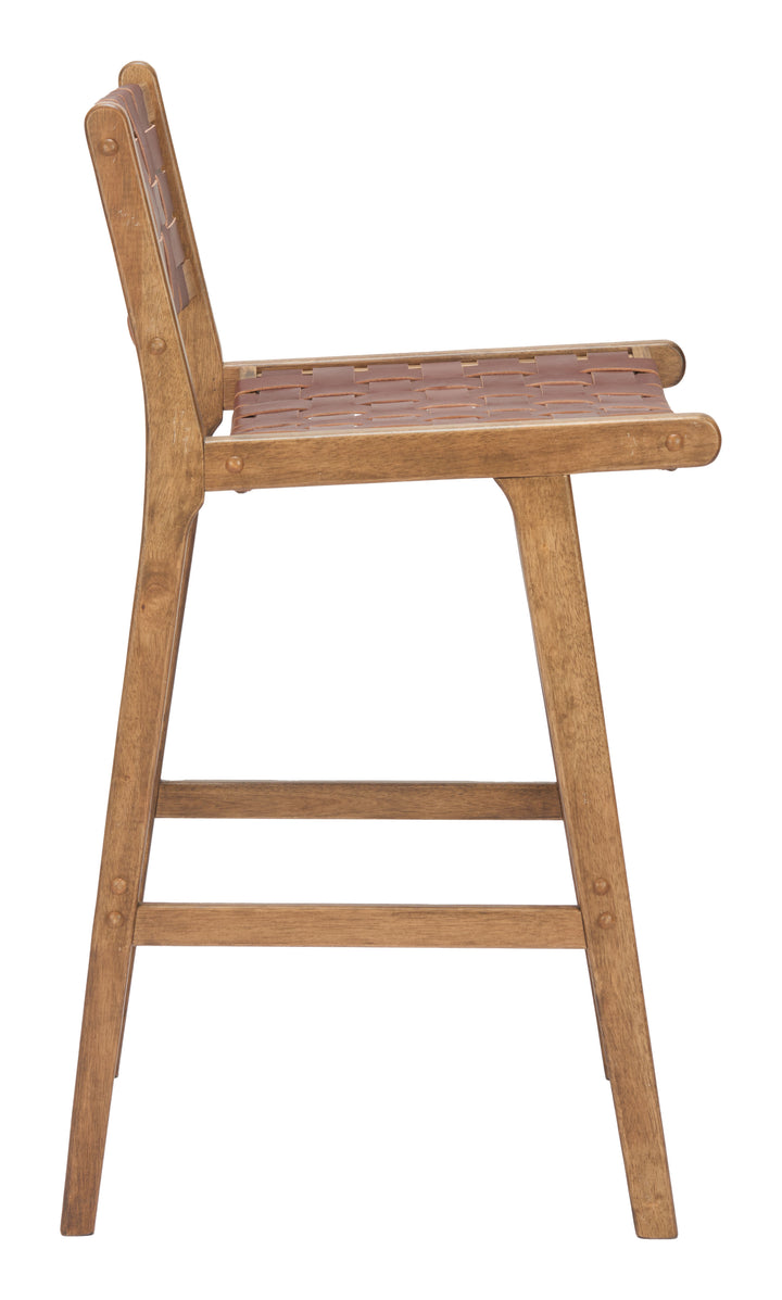 Feder Barstool (Set of 2) Brown
