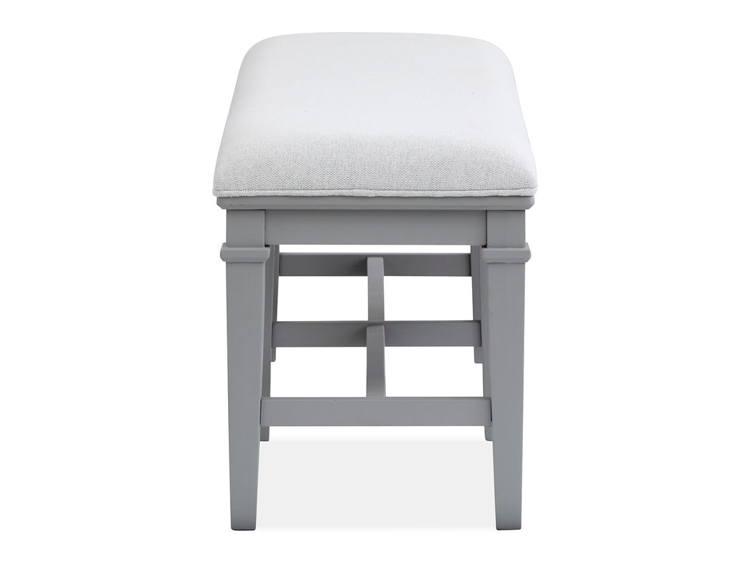 Charleston Harbor Gray Grey Upholstered Bench - D5611-68GY