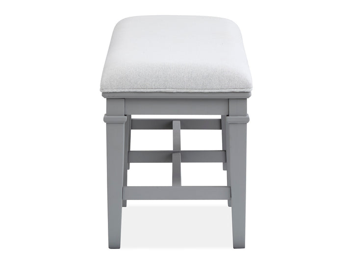 Charleston Harbor Gray Grey Upholstered Bench - D5611-68GY