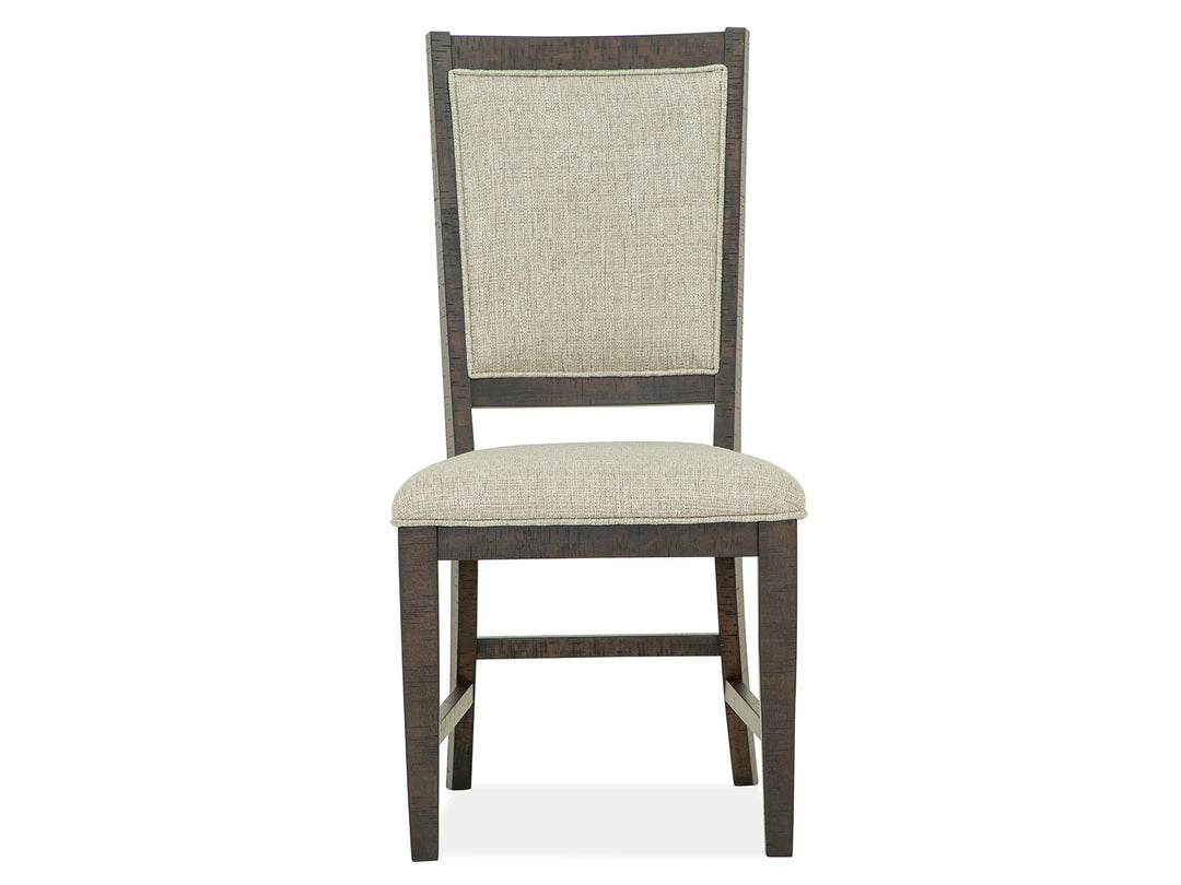 Westley Falls Graphite Step Upholstered Side Chair - Set of 2 - D4399-65