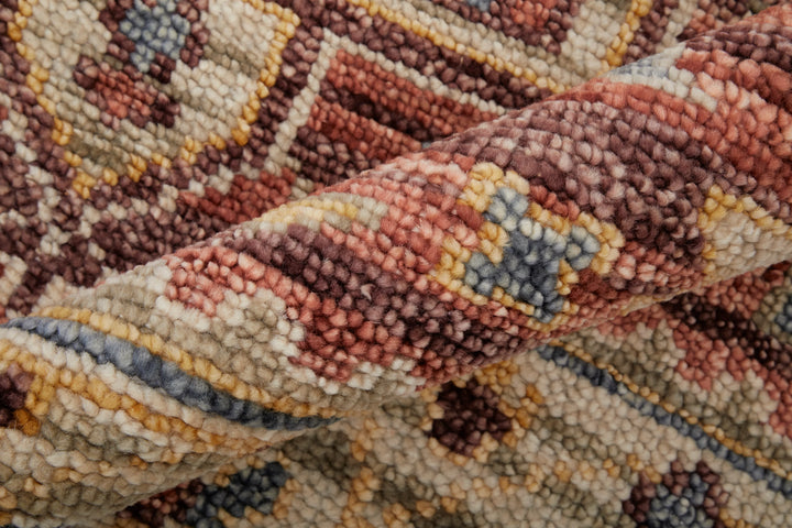 Round/8' x 8' /Rust/Beige