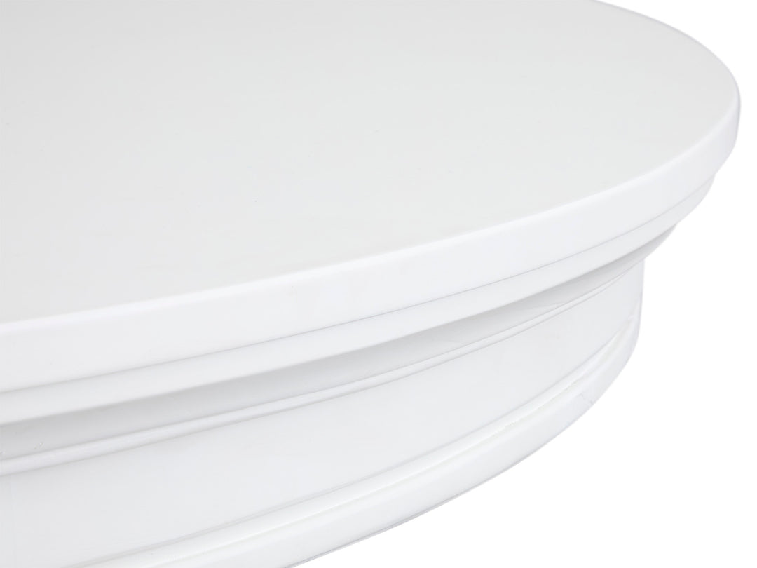 Charleston White Dove White Extendable 48" Round Dining Table - D5611-22WH