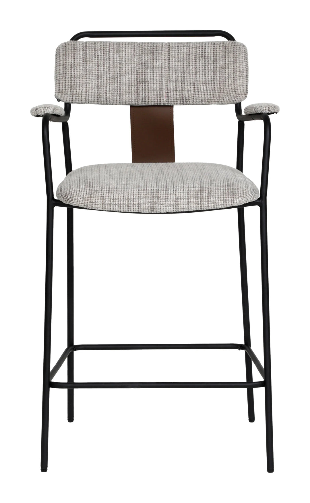 Couva Counter Stool (Set of 2) Gray Tweed - AmericanHomeFurniture