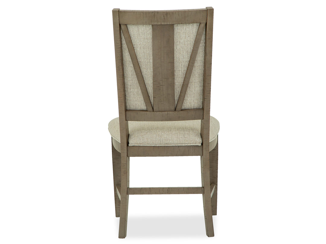 Paxton Place Dovetail Grey Step Upholstered Side Chair - Set of 2 - D4805-65