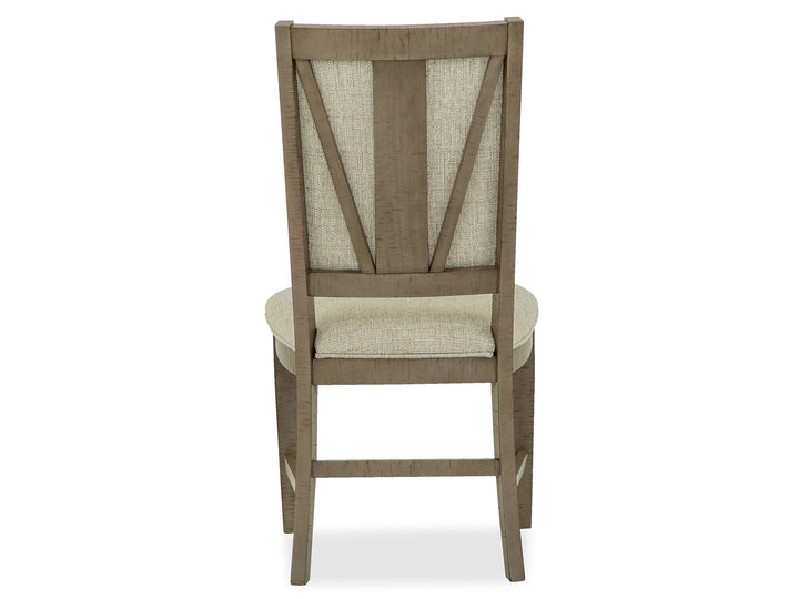 Paxton Place Dovetail Grey Step Upholstered Side Chair - Set of 2 - D4805-65