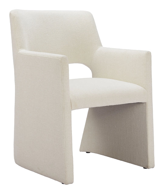 Zuo Minet Dining Chair Linen White - Set of 2 DINING CHAIRS