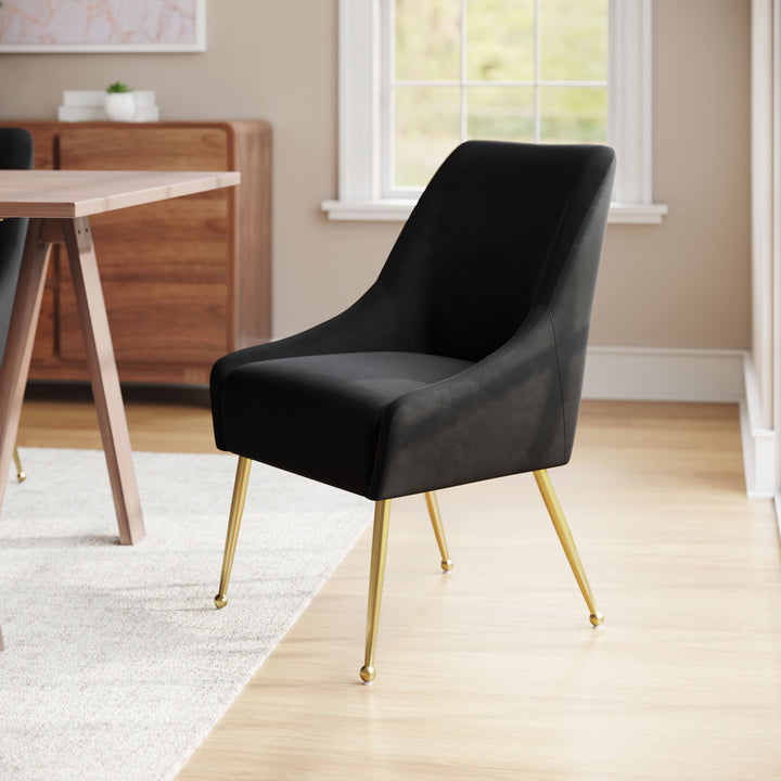 Maxine Dining Chair Black & Gold - 109717