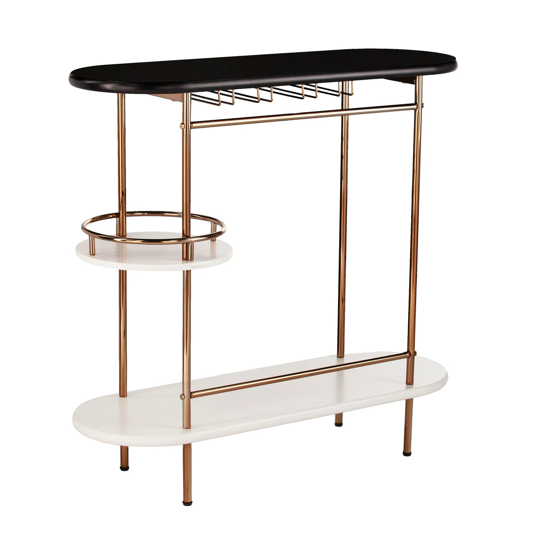 Dagney Wine/Bar Table w/ Glassware Storage - AmericanHomeFurniture