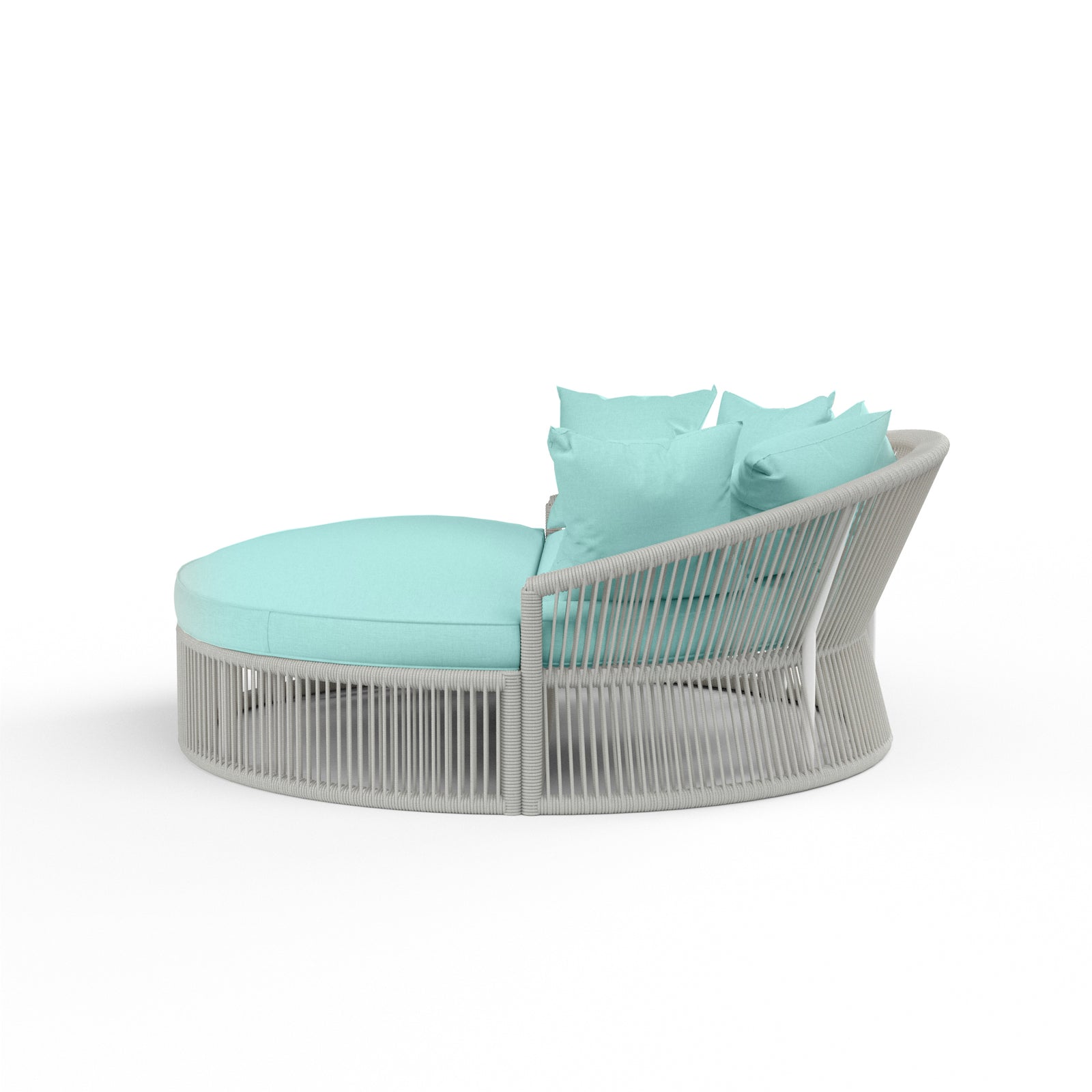 Miami Daybed in Dupione Celeste w/ Self Welt