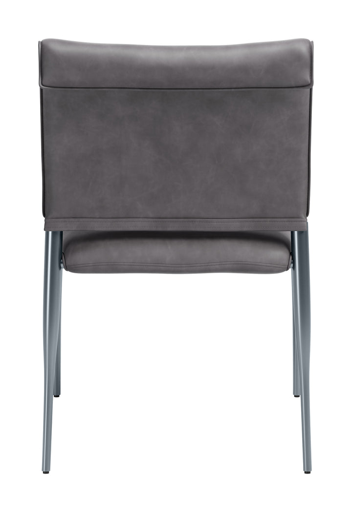 Freesia Dining Chair (Set of 2) Charcoal Gray