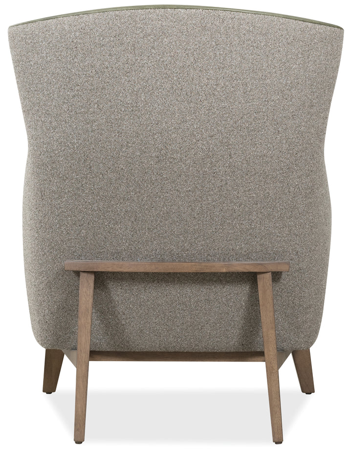 33"L x 36.25"W x 40.75"H/Dark wood finish