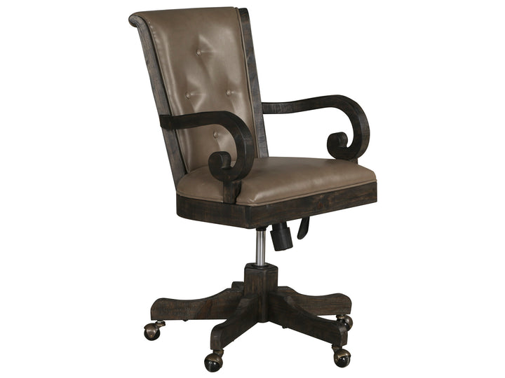 Bellamy Peppercorn Fully Upholstered Swivel Chair - H2491-83