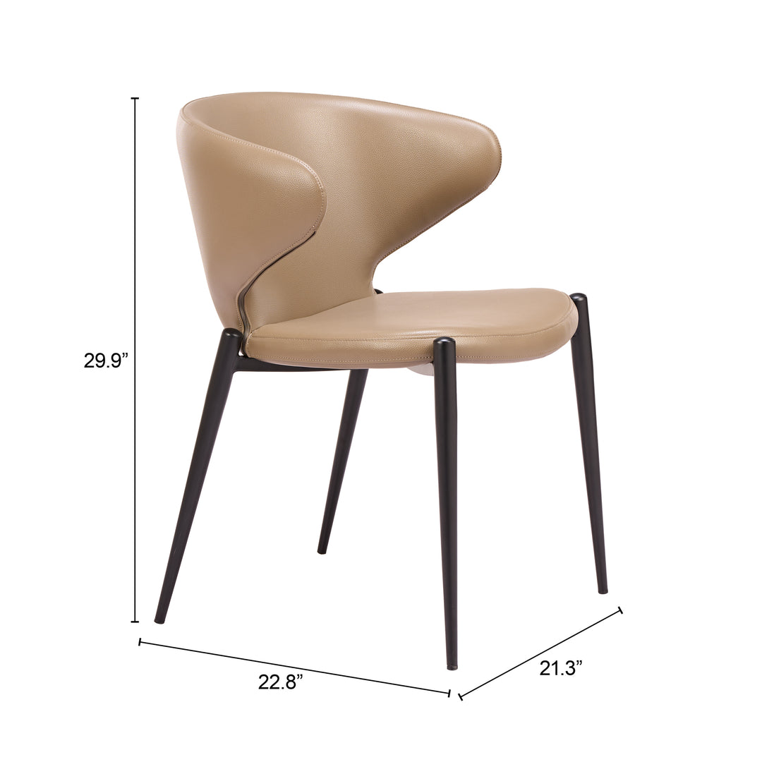 Lino Dining Chair (Set of 2) Taupe - 111206