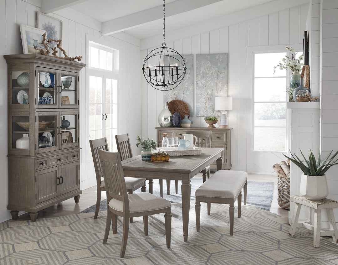 Lancaster Dovetail Grey Extendable Rectangular Dining Table - D4352-20
