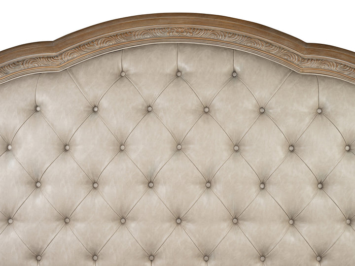 Marisol Fawn King Upholstered Sleigh Storage Bed - B5132-62A