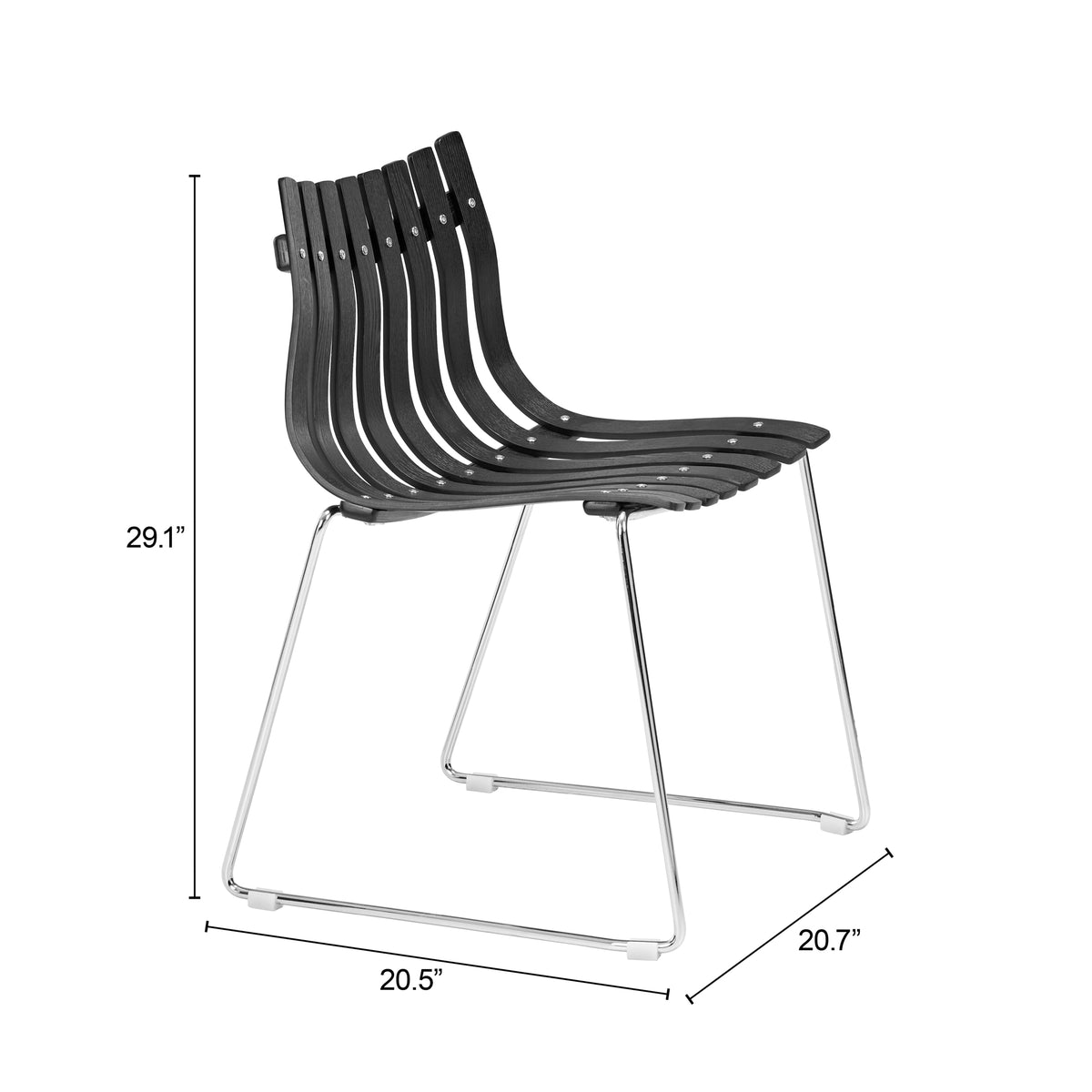 Beaufort Dining Chair (Set of 2) Black - 111176