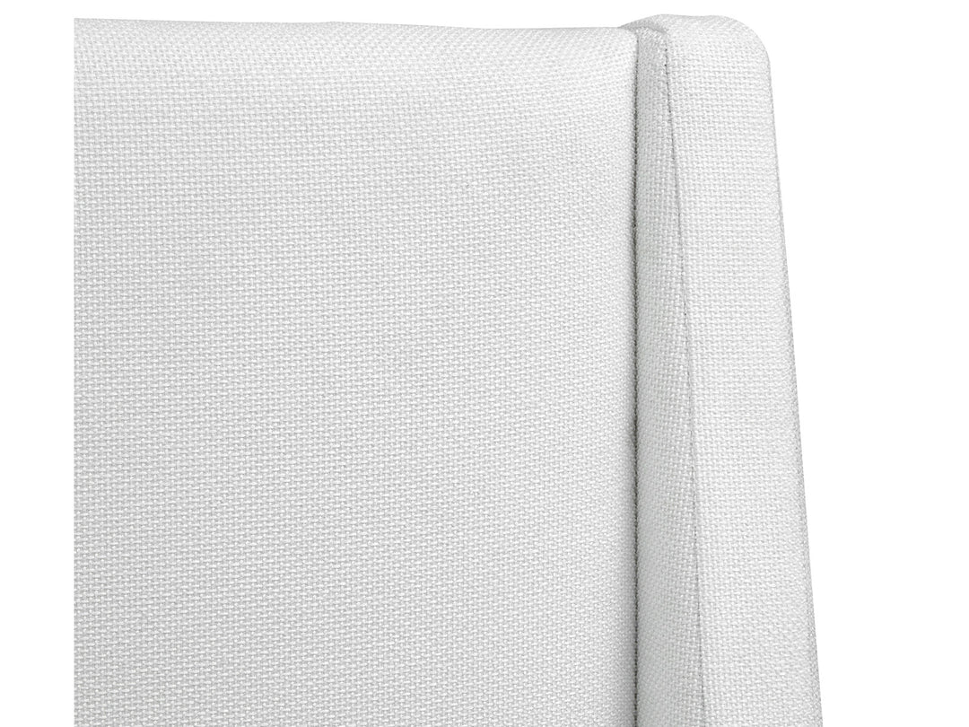 Lindon Belgian Wheat And Coffee Bean King White Upholstered Island Bed - B5570-60W