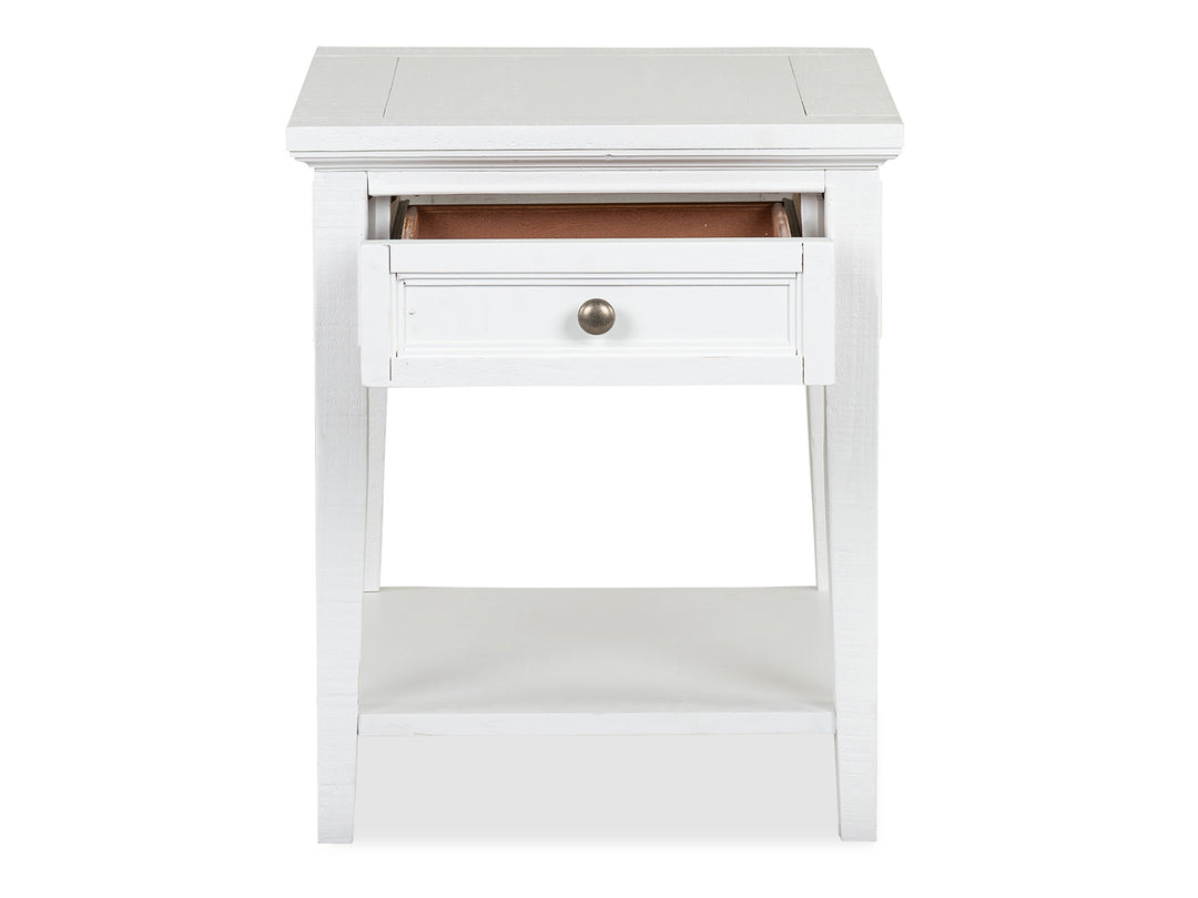Heron Cove Chalk White Rectangular End Table - T4400-03