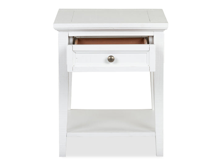 Heron Cove Chalk White Rectangular End Table - T4400-03