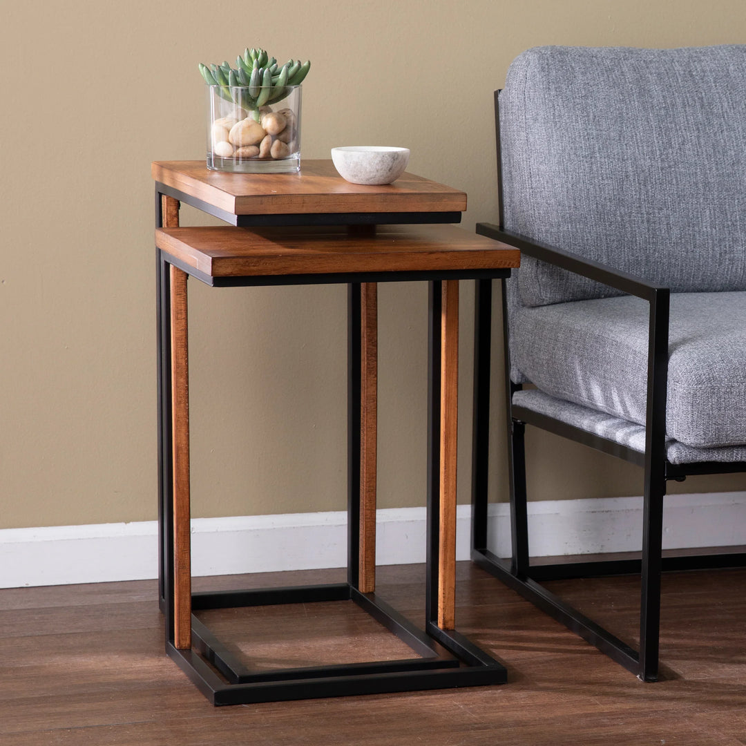 Sabanti Nesting C-Tables – 2pc Set - AmericanHomeFurniture