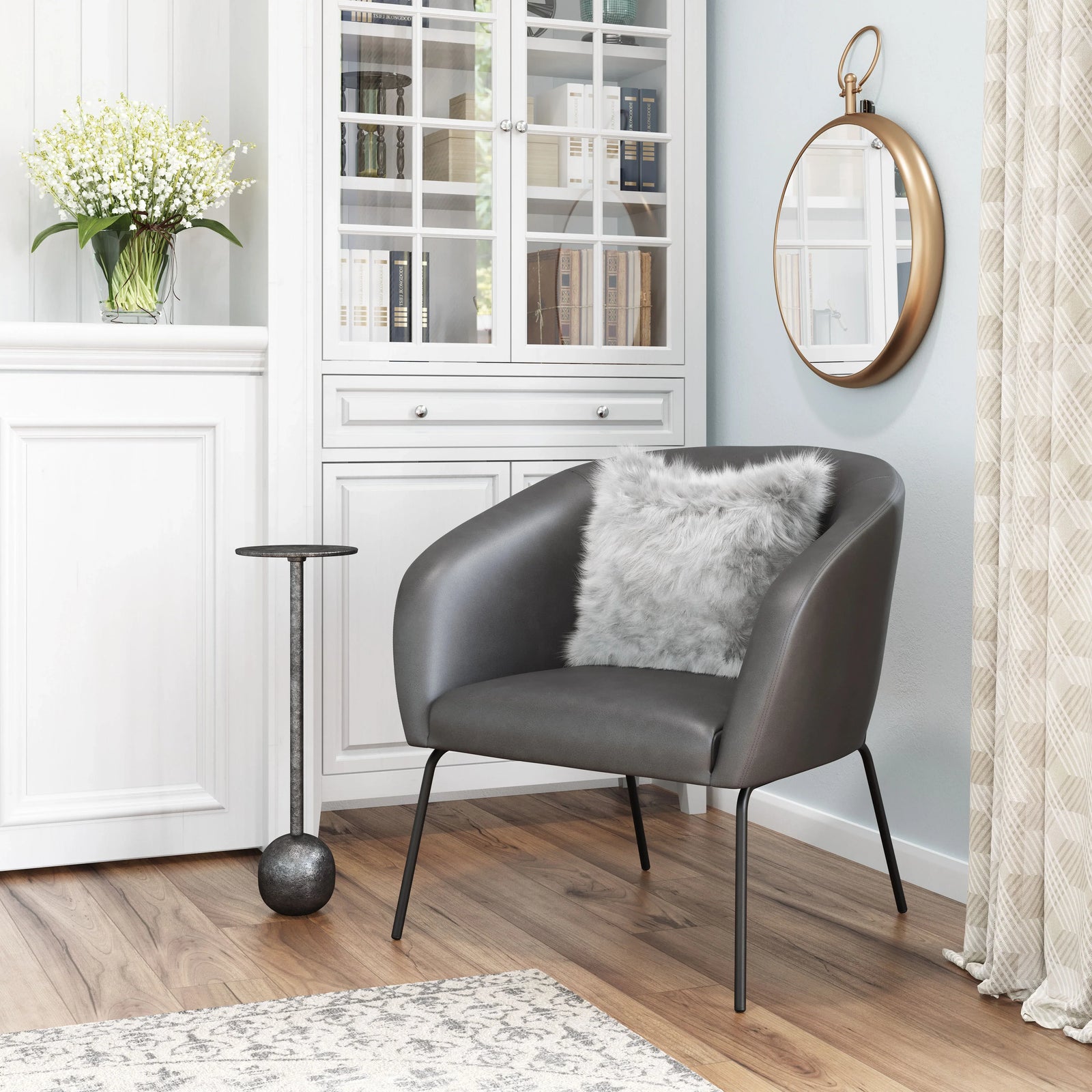 Zuo Quinten Accent Chair Vintage Gray ACCENT + LOUNGE CHAIRS