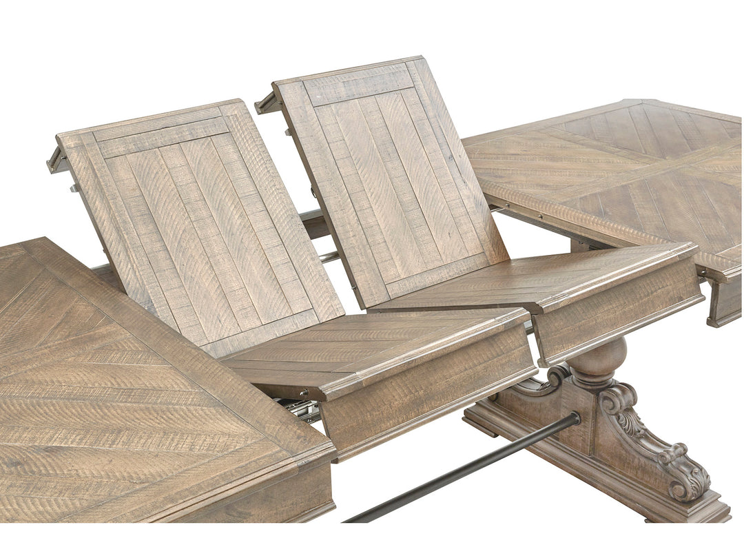 Marisol Fawn Extendable Trestle Dining Table - D5132-21