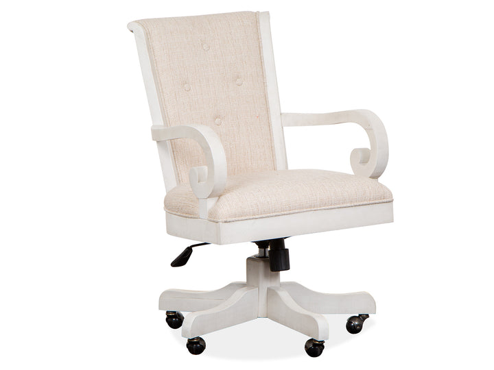 Bronwyn Alabaster Fully Upholstered Swivel Chair - H4436-83