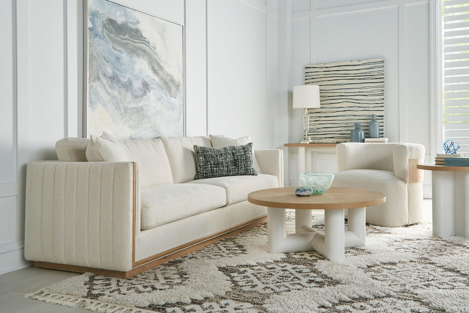 A.R.T. Furniture Cassat Channeled Sofa SOFAS + SECTIONALS