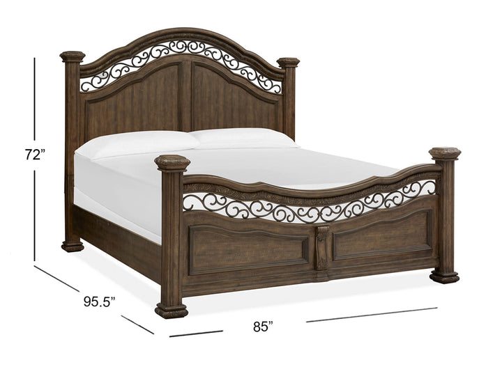 Durango Willadeene Brown Panel Bed