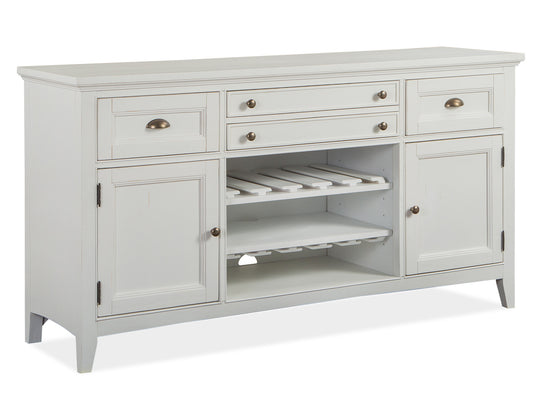 Heron Cove Chalk White And Dovetail Grey Buffet - D4400-14