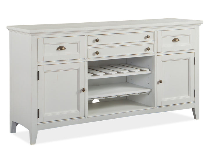 Heron Cove Chalk White And Dovetail Grey Buffet - D4400-14