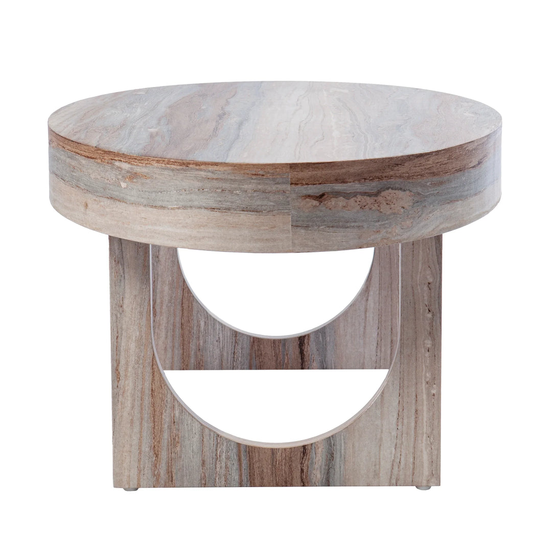 Chadkirk Faux Marble Cocktail Table - AmericanHomeFurniture