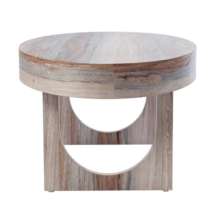 Chadkirk Faux Marble Cocktail Table - AmericanHomeFurniture