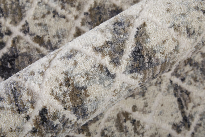 Round/8'9" x 8'9" /Sand/Ivory