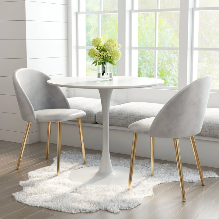 Opus Dining Table White - AmericanHomeFurniture