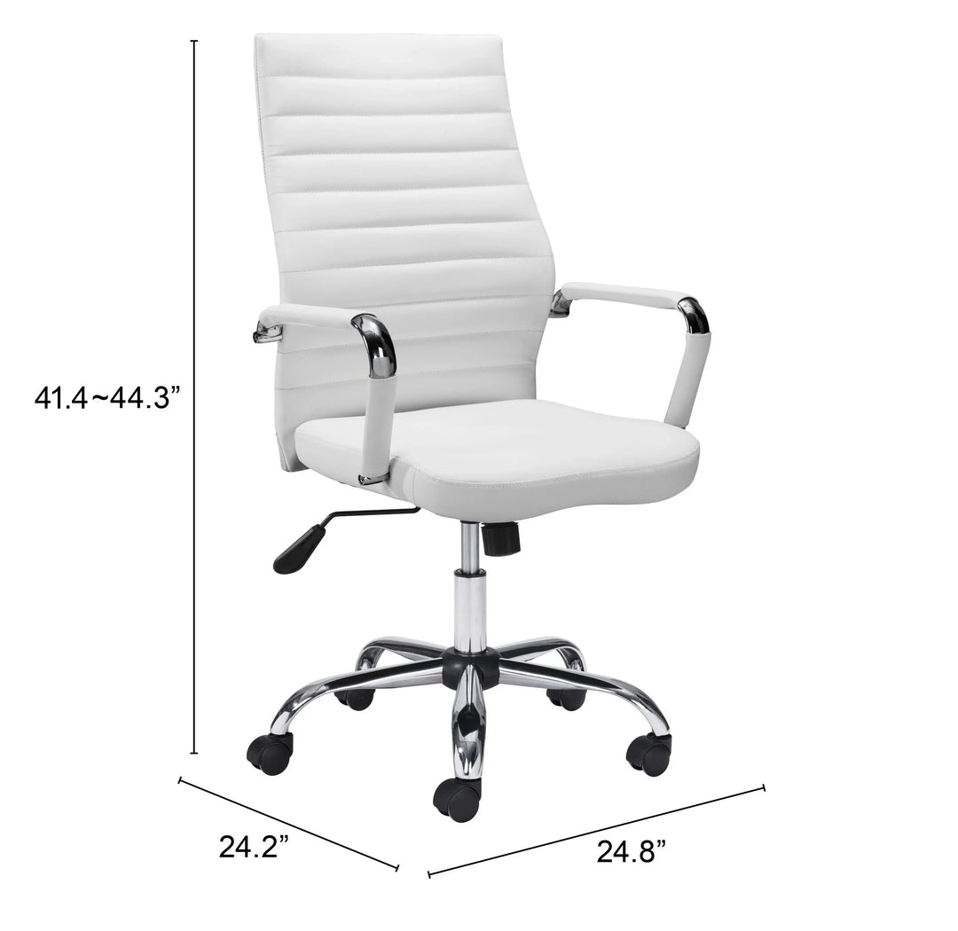 Primero Office Chair White - AmericanHomeFurniture