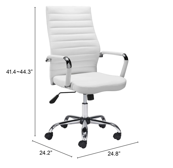 Primero Office Chair White - AmericanHomeFurniture