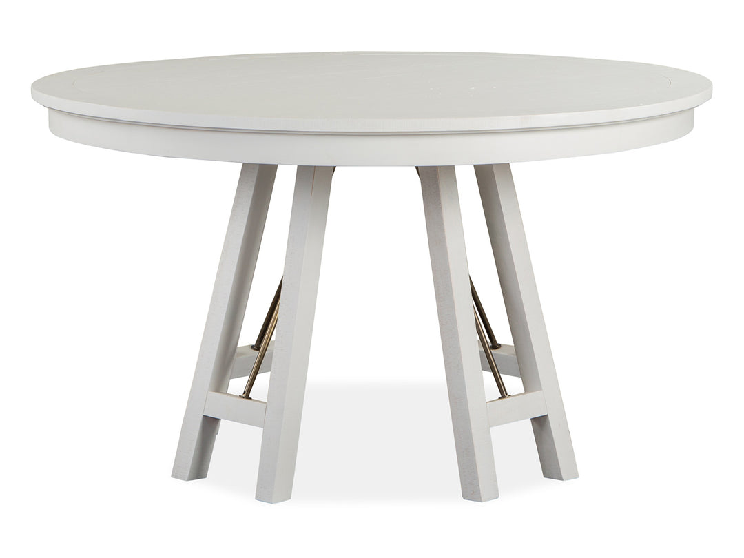 Heron Cove Chalk White And Dovetail Grey 52" Round Dining Table - D4400-27