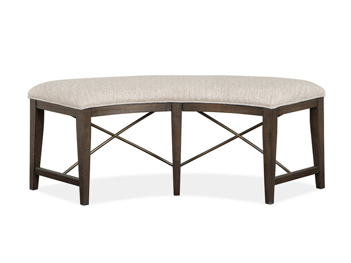 Westley Falls Graphite Curved Bench - D4399-67