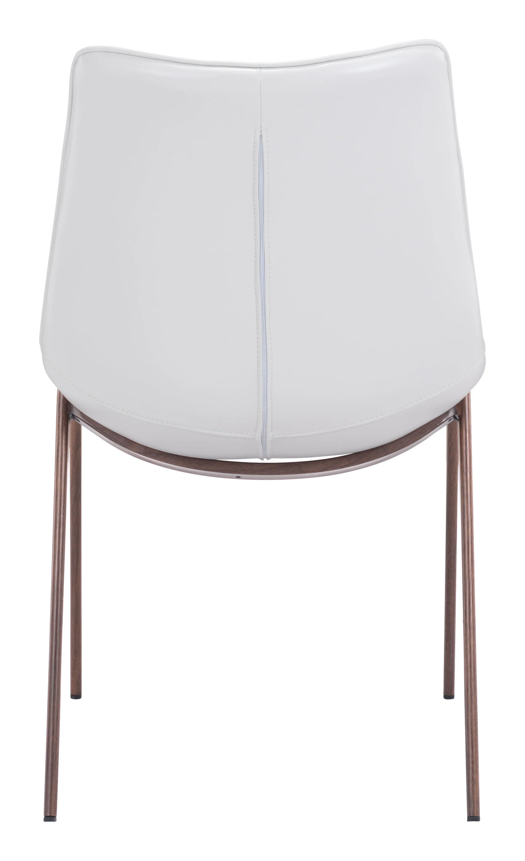 Magnus Dining Chair (Set of 2) White & Walnut - AmericanHomeFurniture