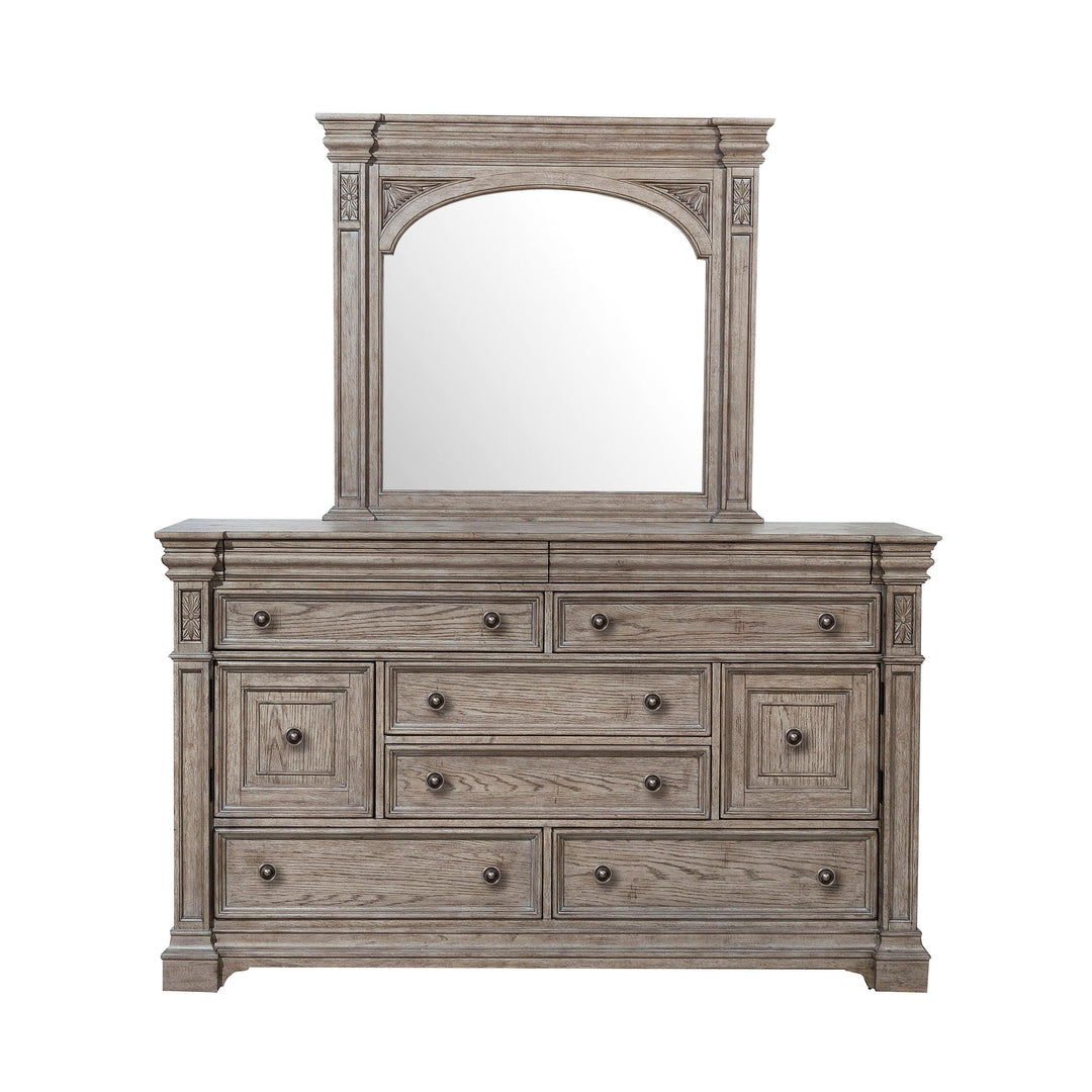 Kingsbury Dresser and Mirror - AmericanHomeFurniture