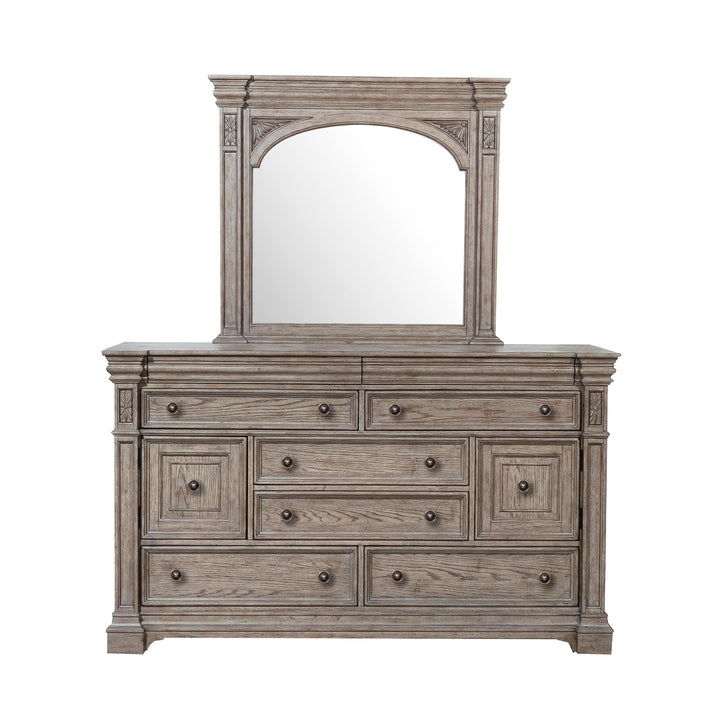 Kingsbury Dresser and Mirror - AmericanHomeFurniture