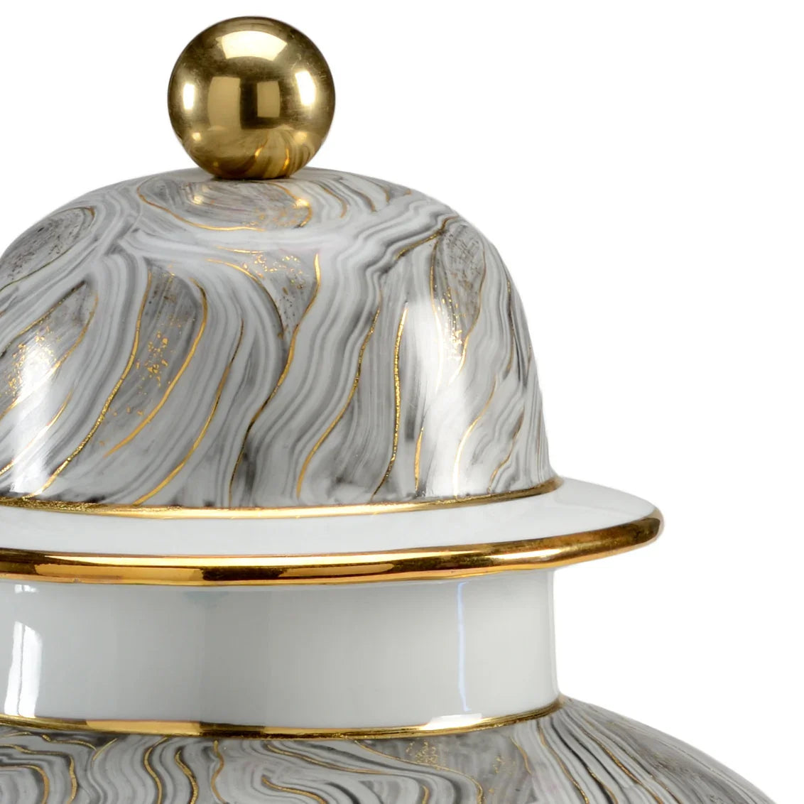Chelsea House Marbled Gray Urn VASES, JARS, + BOTTLES